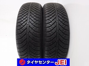 195-60R16 9分山 マーシャル MH22 2022年製 オールシーズン 中古タイヤ【2本セット】送料無料(AM16-6690）