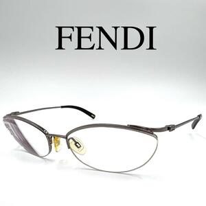 FENDI フェンディ メガネ 度入り VL7374 サイドロゴ ケース付き