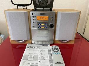 ＳＡＮＹＯ サンヨー マイクロコンポーネントシステム ＤＣ－ＤＡ８２ 音出し確認済みです。美品　取扱説明書付き　