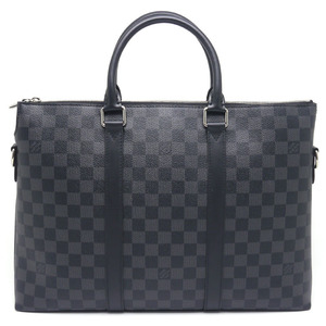 ルイヴィトン LV アントン N40024 ダミエグラフィット ブリーフケース ビジネスバッグ A4対応 ストラップ欠品