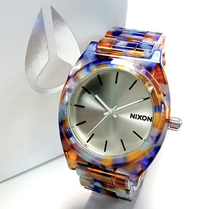 【nxw19】新品　NIXON　ニクソン　腕時計　TIME TELLER ACETATE/タイムテラーアセテート　A327 1116　べっ甲 ウォーターカラーアセテート