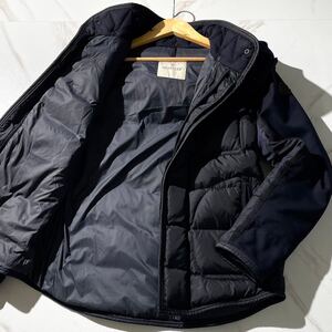 未使用級/超希少モデル●モンクレール MONCLER【RYAN ライアン フード取り外し可 ロゴワッペン】ダウンジャケット ブルゾン 黒 ブラック