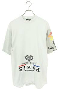 バレンシアガ BALENCIAGA 698811 TMVC9 サイズ:1 スピードハンターズアップサイドダウンTシャツ 中古 OM10