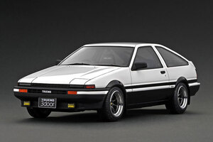 ★WEB限定 IG 1/18 トヨタ スプリンター トレノ／Toyota Sprinter Trueno 3Dr GT Apex (AE86) White/Black 【IG2789】エンジン無し