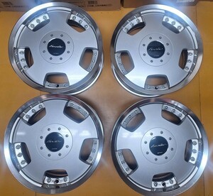 【中古】WORK　ユーロラインDH　☆ 16インチ　16ｘ7.0J 114.3-8H INSET38 ハブ径73ｍｍ 2ピースホイール美品希少品♪　4本セット！！