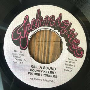 ★送料込み！試聴！1996！鉄板！Sound Killa！Stalag riddim【Bounty Killer, Future Troubles/Kill A Sound】7inch Techniques JA Repress