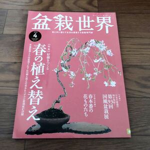 盆栽世界　2019年4月号 745号 リサイクル本　除籍本　美本