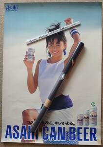 山口智子　ASAHI CAN BEERの店舗用B2ポスター　　コピーや複写では有りません。