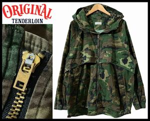 送無 希少 XL TENDERLOIN テンダーロイン 17AW T-JFC PARKA JKT 迷彩 サークルロゴ ワッペン マウンテン パーカー ファティーグ ジャケット