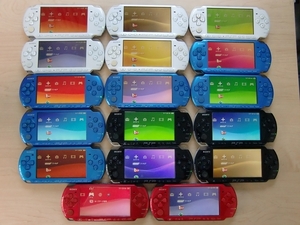 SONY　PSP 17台まとめ売り　3000番17台　通電確認済み　バッテリーパック無し　ゆうパック(お手軽版)発送②