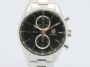 【 タグホイヤー TAG HEUER 】CAR2110-4 カレラ クロノグラフ キャリバー1887 SS デイト 自動巻 メンズ 箱・保 新着 72224-1