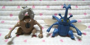 タカラトミー　TOMY　立体ポケモン図鑑　ポケットモンスター　アドバンスジェネレーション 第5集　フィギュア 2体　カイロス／ヘラクロス