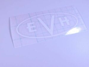 EVH ステッカー 表張り ホワイト ロゴライン Van Halen #USTICKER-EVH-WHUMC