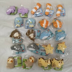 102912 未開封品 つぶらな瞳シリーズ まとめ 水族館 動物園 ぷち マスコット BC ミニ ぬいぐるみ キーホルダー どうぶつ 魚 