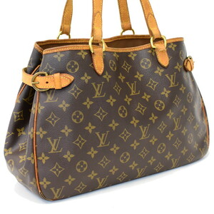 1円 ◆定価11万 LOUIS VUITTON ルイヴィトン バッグ バティニョールオリゾンタル M51154 モノグラム ブラウン◆E.Cmgs.tI-01