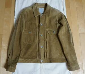 visvim 101 JKT IT COW SUEDE CAMEL SIZE 2 M ビズビム スエード ジャケット 牛革 カウ レザー キャメル ブラウン ベージュ