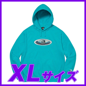 1621　Supreme The North Face Lenticular Mountains Hooded Sweatshirt(Teal)XLサイズ/ノースフェイス パーカー ティール XL 2021AW