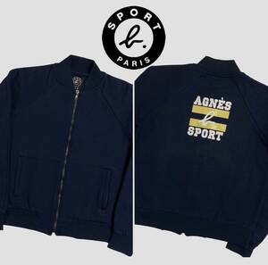 agnes b.sport モロッコ製 スウェット ブルゾン ジャケット アニエスベー スポーツ レディース