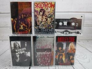 Cassette Tape Lot MOTLEY CRUE Shout Girls SKID ROW SAIGON KICK Heavy Metal x6 海外 即決