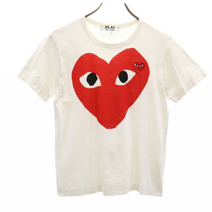 プレイコムデギャルソン 2011年 日本製 半袖 Tシャツ L ホワイト PLAY COMME des GARCONS レディース