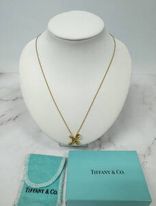 ◆TIFFANY ＆ Co. ティファニー インフィニティクロス ネックレス・ペンダント 750/K18YG◆