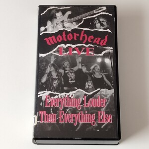 【VHS/ビデオ】モーターヘッド MOTORHEAD/LIVE：EVERYTHING LOUDER THAN EVERYTHING ELSE(ESVU98)ライヴ エヴリシング/レミー LEMMY