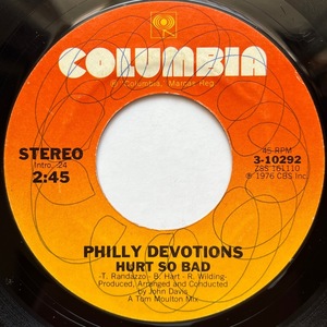 【試聴 7inch】Philly Devotions / Hurt So Bad 7インチ 45 muro koco フリーソウル John Davis MFSB Tom Moulton