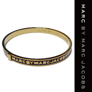 新品 MARC BY MARC JACOBS BRACELET マーク バイ マーク ジェイコブス ブレスレット ゴールド ブラック レディース バングル 入手困難 正規