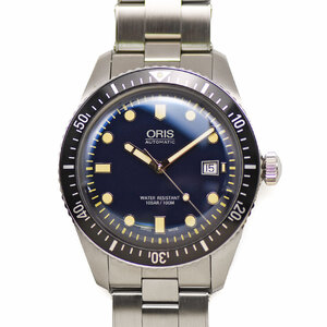 オリス ORIS ダイバーズ 65 オートマティック 01 733 7720 4055-07 8 21 18 自動巻 復刻ダイバーズモデル メンズ 研磨仕上げ済み 中古