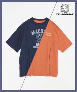 niko and...ニコアンド 【北村匠海さん着用アイテム】【UNISEX】アニマルパターンリバーシブルTシャツネイビー88 L新品未使用半袖トップス