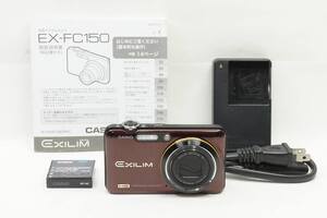 【適格請求書発行】美品 CASIO カシオ HIGH SPEED EXILIM EX-FC150 コンパクトデジタルカメラ レッド【アルプスカメラ】241207i