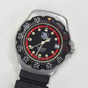 1円 可動品 腕時計 タグホイヤー TAG HEUER フォーミュラ1 WA1214 クォーツ ボーイズ ブラック 風防無し 同梱不可