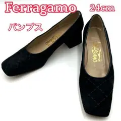 FERRAGAMO フェラガモ　スエード　パンプス　サイズ24㎝（6.4）