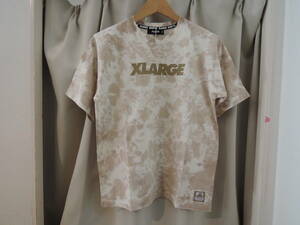 X-LARGE エクストララージ XLARGE Kids タイダイ柄ロゴ 半袖Tシャツ ベージュ 140センチ キッズ ZOZOTOWN 完売 2024 最新作 送料230円～