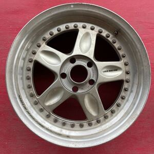 深リム　3ピース　RAYS VOLK RACING レイズ　ボルク　レーシング　16×9JJ ET+60(実測) PCD100-5穴　ハブ径約66mm. アルミホイール1本