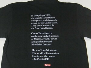 シュプリーム Scarface Shower Tee 新品未使用！国内正規品！ Supreme