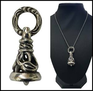 正規品 LEONARD KAMHOUT レナードカムホート LONE ONES ロンワンズ CRANE BELL PENDANT ティア クレーン ベル ペンダントトップ ネックレス