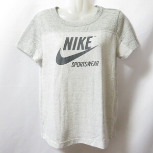 古着 レディースM NIKE/ナイキ Tシャツ 半袖 スポーツMIX カジュアル グレー AR3795-050