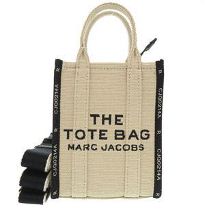 未使用 マークジェイコブス THE JACQUARD PHONE TOTE BAG コットン/ポリエステル ベージュ トートバッグ 0873 MARC JACOBS