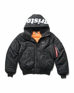 【新品未使用】 23AW 24 新品 FCRB f.c real bristol エフシーレアルブリストル SOPHNET ソフ ALPHA HOODED MA-1 アルファー ブルゾン