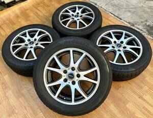 GYCE 16インチ アルミホイール＆YOKOHAMA 205/60R16 4本セット★プリウスα ノア ヴォクシー セレナ ステップワゴン アコード等に