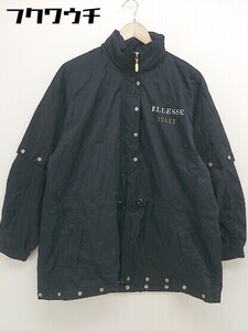 ◇ ellesse エレッセ GOLF 2way 長袖 ジャケット サイズL ブラック レディース