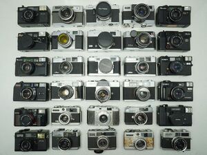 ★レンジファインダーなど★YASHICA/Canon/PETRI/CHINON/minolta/TARON/FUJICA/ 等 計:30点まとめ【ジャンク品】31235