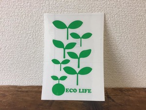 ■□ ECO LIFE カッティング ステッカー □■エコ 双葉 ふたば デコ シール