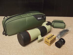 341★中古良品★美品！ニコン Nikon★FIELD SCOPE ED★フィールドスコープ★D=60P★ケース/接眼レンズ付き★単眼鏡