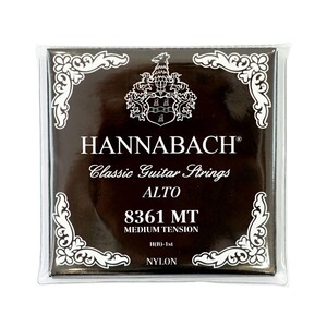 ハナバッハ アルトギター弦 6セット HANNABACH SET836MT ミディアムテンション 黒 ブラック ギター弦 クラギ弦