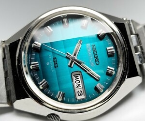 セイコー　ファイブアクタス　自動巻き腕時計　新品カットガラス交換済み！　1973年製　純正ブレス