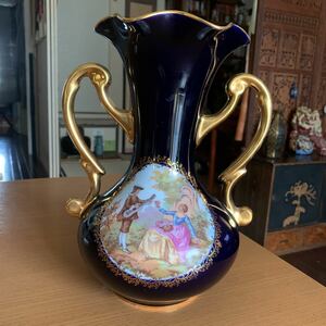 Limoges フランス 製品　花入　飾り壺　洋磁器　世界の一流品　華道