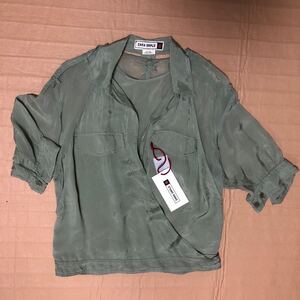 難あり注意　ZARA SRPLS ミリタリー ラップシャツ　S