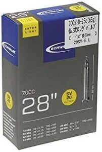 仏式 60㎜ロングバルブ 正規品700×1825C用軽量チューブ 20SV-E.L